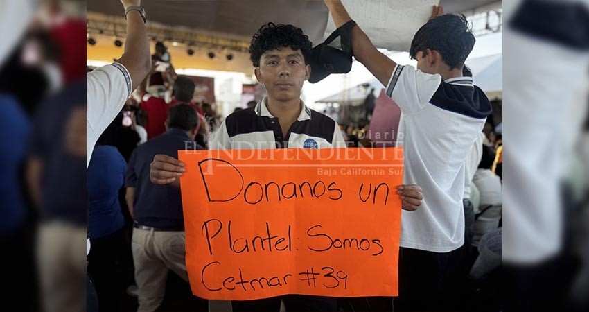 Alumnos de CETMAR en SJC exigieron a presidenta infraestructura para seguir sus estudios