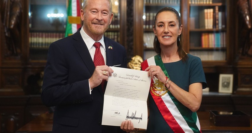 Sheinbaum prevé una “muy buena relación” con embajador de EE.UU., Ronald Johnson