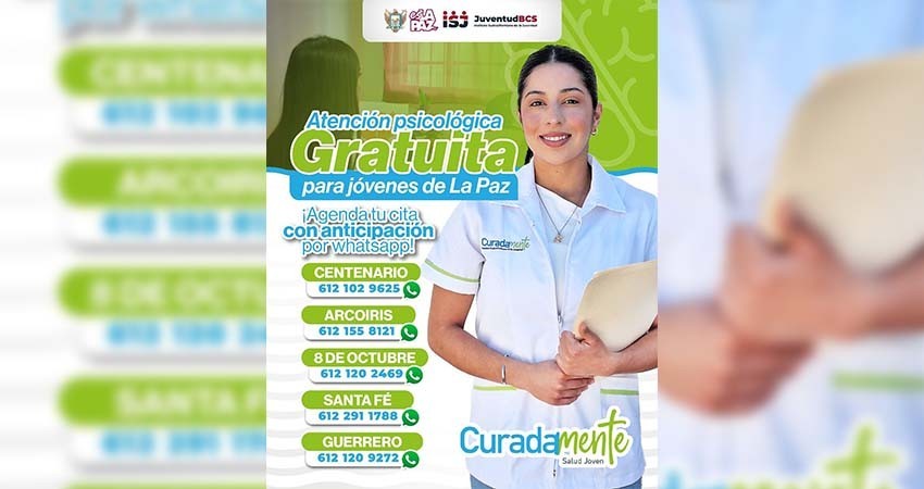 Jóvenes de La Paz continúan recibiendo atenciones psicológicas gratuitas