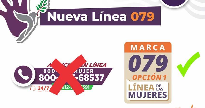 Instalan nueva línea 079, sustituye a 800 BCS MUJER