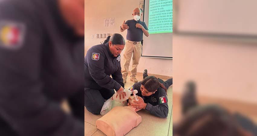 Concluyen Policías Estatales la capacitación de “Primer Respondiente en Primeros Auxilios” Concluyen Policías Estatales la capacitación de “Primer Respondiente en Primeros Auxilios”