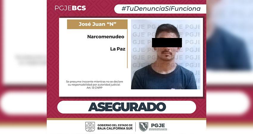 Detienen a un hombre con metanfetamina en La Paz