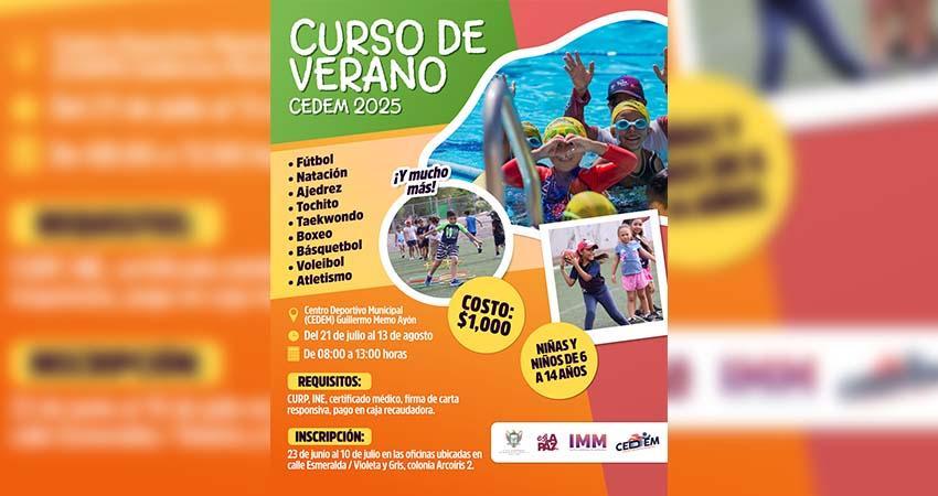 Invitan a niñas y niños a los cursos de verano con actividades deportivas Invitan a niñas y niños a los cursos de verano con actividades deportivas