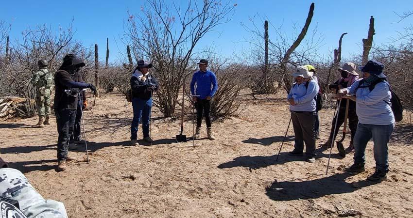 Durante jornada de búsqueda, localizan nuevas inhumaciones clandestinas en La Paz Durante jornada de búsqueda, localizan nuevas inhumaciones clandestinas en La Paz