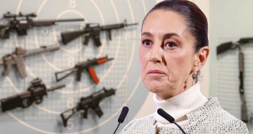 Sheinbaum pide reciprocidad a EE.UU. para frenar tráfico de armas hacia México