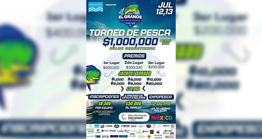 Torneo de pesca “Maja El Grande” proyecta una derrama económica superior a 6 mdp Torneo de pesca “Maja El Grande” proyecta una derrama económica superior a 6 mdp