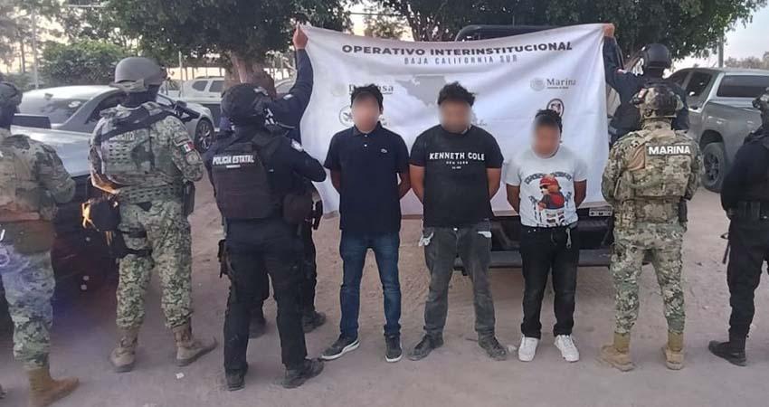 Operativo conjunto logra la detención de presuntos homicidas y generadores de violencia en BCS Operativo conjunto logra la detención de presuntos homicidas y generadores de violencia en BCS