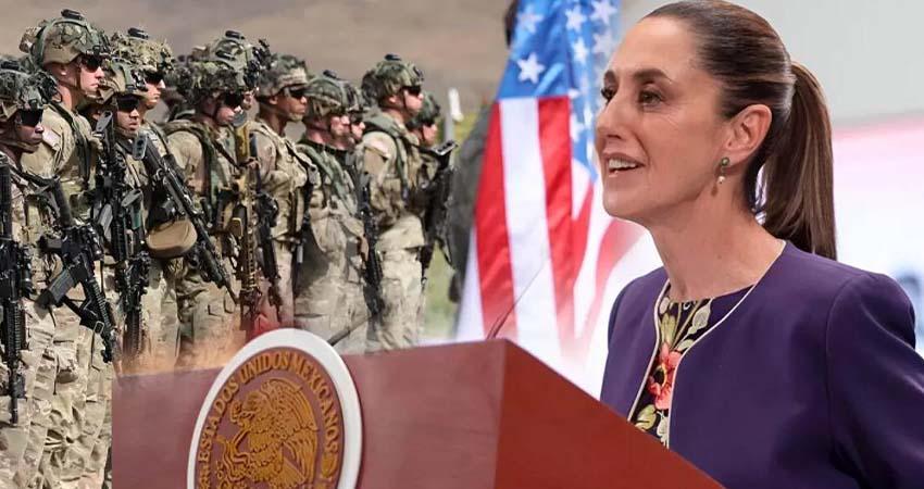 Reitera Sheinbaum no intervencionismo del ejército de EU a territorio mexicano