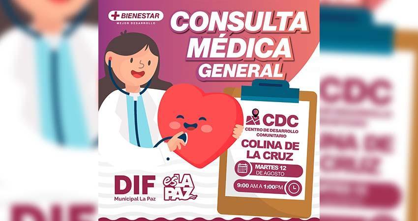 DIF Municipal invita a las jornadas médicas gratuitas en distintas colonias de La Paz DIF Municipal invita a las jornadas médicas gratuitas en distintas colonias de La Paz