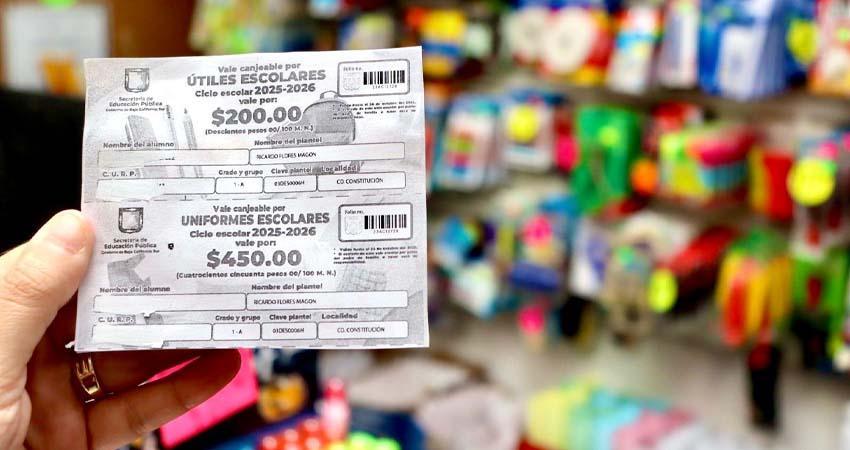 Vales escolares se entregarán a partir del 1 de septiembre Vales escolares se entregarán a partir del 1 de septiembre