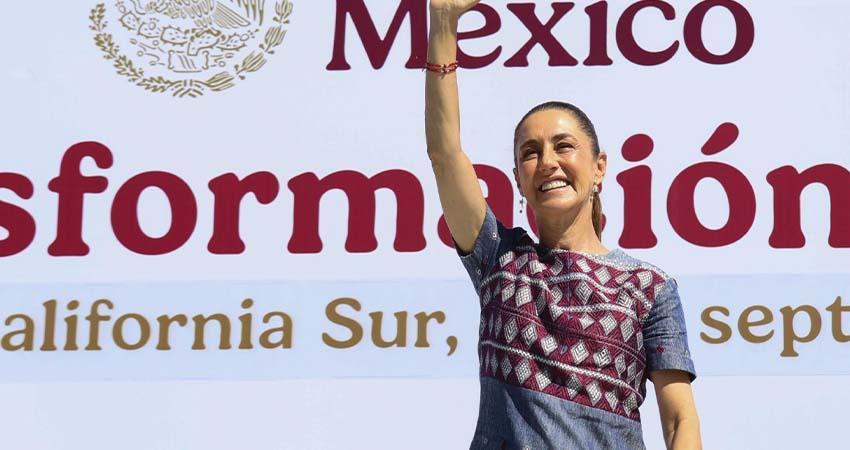 Claudia Sheinbaum rinde su primer Informe de Gobierno ante el pueblo sudcaliforniano