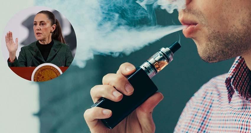 Sheinbaum propone castigar venta y compra de vapeadores con 8 años de cárcel