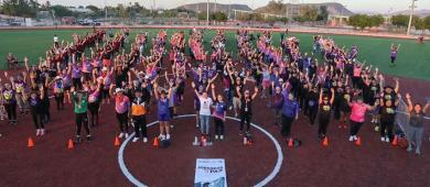 Fomenta Milena Quiroga lucha contra la violencia de género con actividades deportivas