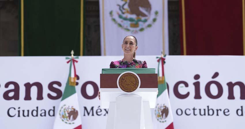 Acompaña el gobernador Castro Cosío a la presidenta Claudia Sheinbaum en la presentación de su 1er Informe de Gobierno