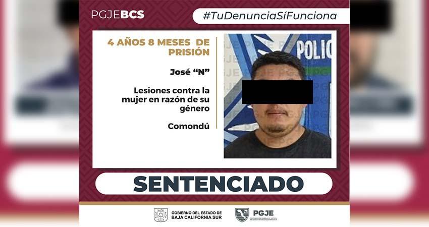 Sentencian a José “N” 4 años 8 meses de prisión por delito de lesiones cometidas contra la mujer en razón de género
