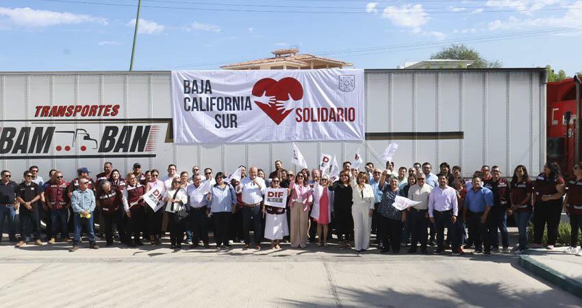 Encabeza el gobernador Castro Cosío el envío de ayuda humanitaria a familias de estados afectados por lluvias