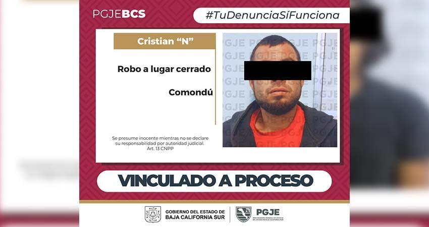 Por robo a lugar cerrado queda vinculado a proceso Emmanuel “N”