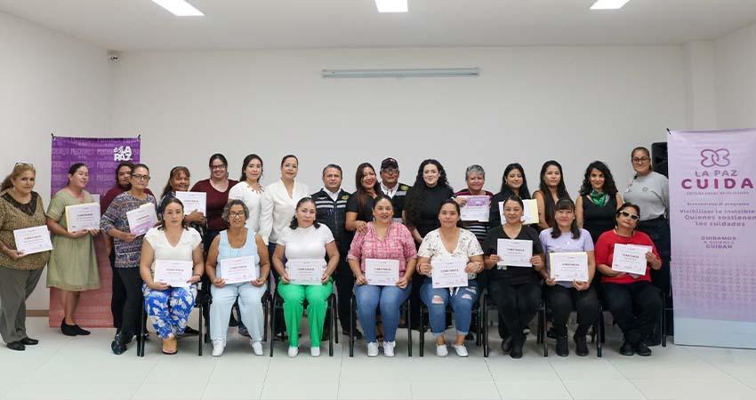 Concluye Ayuntamiento de La Paz programa “Visibilizar lo invisible: cuidamos a quienes cuidan”