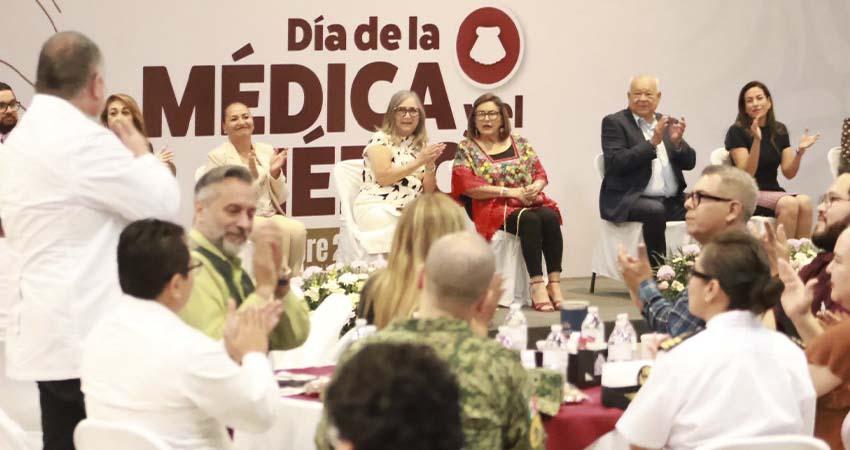 Resalta Castro Cosío la contribución de médicas y médicos al fortalecimiento del sistema de salud en BCS