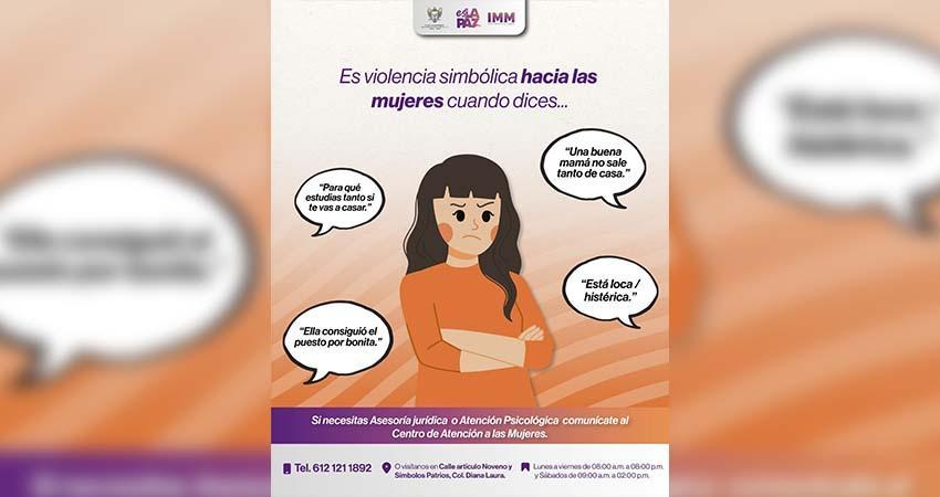 Refuerza Ayuntamiento de La Paz acciones contra violencia de género