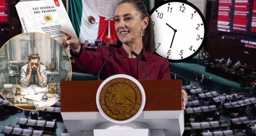 Reducción de jornada laboral avanza: Sheinbaum proyecta implementación para 2026