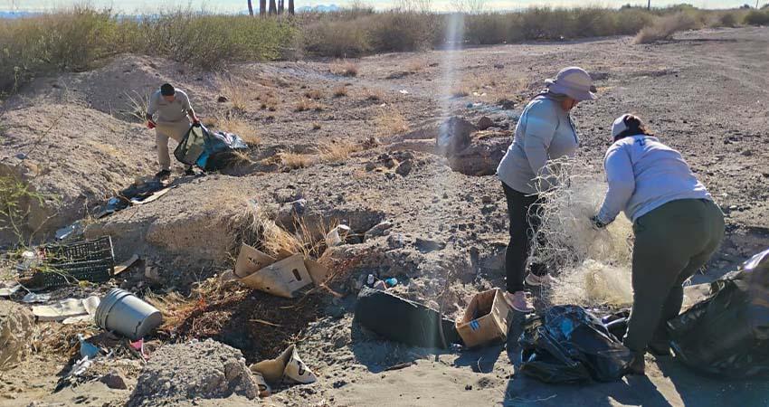 Recolectan 7 toneladas de residuos en playas de La Paz