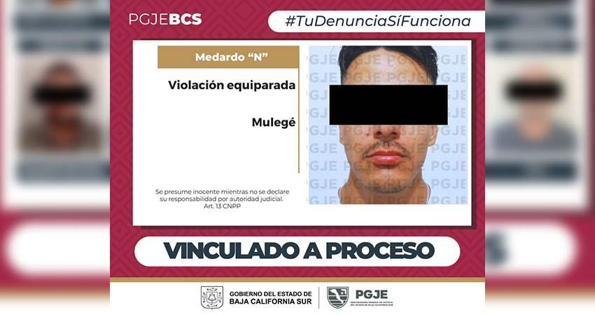 Vinculan a proceso a Medardo “N” imputado por el delito de violación