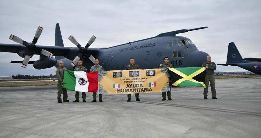 Defensa traslada 38.8 toneladas de ayuda humanitaria a Jamaica