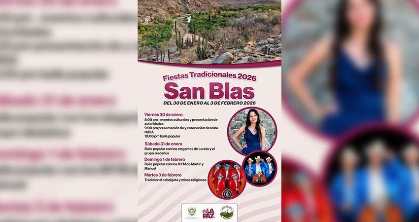 Todo listo para las Fiestas Tradicionales de San Blas en el municipio de La Paz