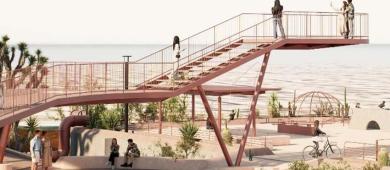 Inicia Ayuntamiento de La Paz construcción del parque en Colina de la Cruz