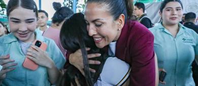 Refuerza Milena Quiroga mensaje “Amor por La Paz”, para erradicar violencias en el noviazgo