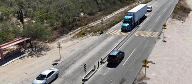 Concluyen trabajos de crucero seguro en acceso a colonia La Pasión