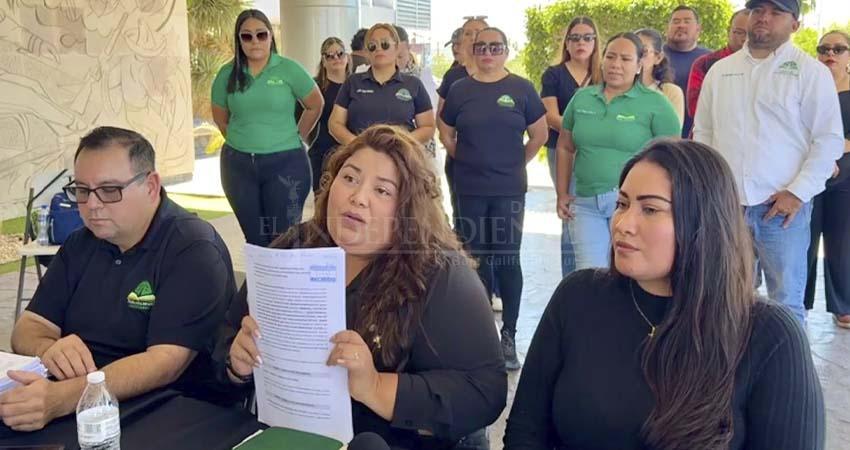 Plantón en Gobierno del Estado: 166 docentes de Telebachillerato exigen su sueldo
