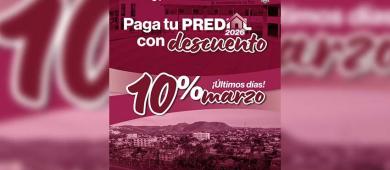 Últimos días del programa de descuentos para pago de Predial 2026