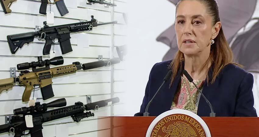 Sheinbaum pide a EE.UU. detener envío de armas ilegales para ayudar a frenar el narcotráfico