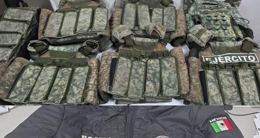 Desmantelan fábrica clandestina de uniformes policiales en Ecatepec