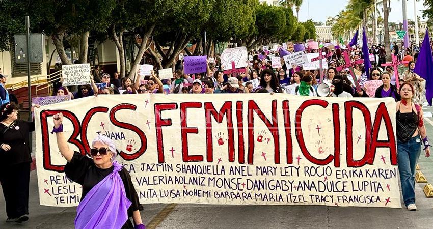 Miles de mujeres marchan en La Paz este 8M para exigir justicia y alto a la violencia