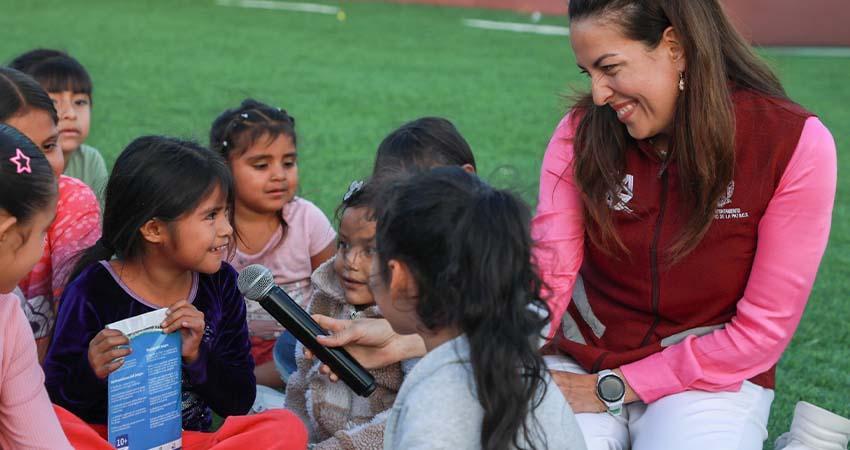 Cumple la alcaldesa de La Paz con la transformación del campo de Villas de Guadalupe