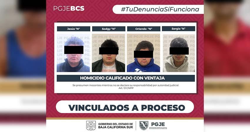 Vinculan a proceso a cuatro hombres por homicidio calificado con ventaja en el pescadero en agravio de Saúl “N”