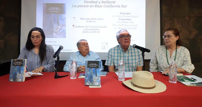 Presentan en la UABCS el libro “Verdad y belleza. La poesía en Baja California Sur”