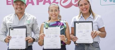 Fortalece la alcaldesa de La Paz la capacidad operativa y humana del OOMSAPAS