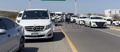 Autoridades de BCS advierten intervención de FGR ante el cierre vías federales por parte de particulares