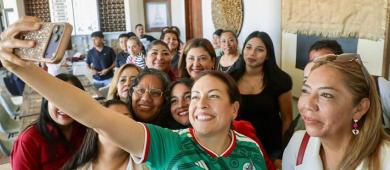 Se reúne Milena Quiroga con la estructura de Morena en Los Cabos