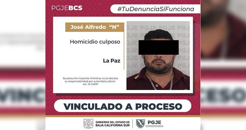 Queda en prisión preventiva Alfredo “N” probable responsable de homicidio culposo en La Paz