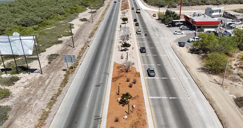 Avanza la construcción de Camellones Choyeros y Línea Púrpura en La Paz