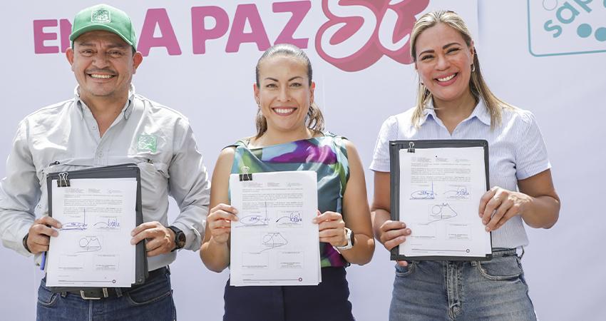 Fortalece la alcaldesa de La Paz la capacidad operativa y humana del OOMSAPAS