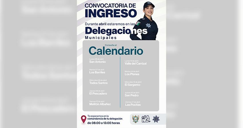 La Policía Municipal de La Paz visitará delegaciones para que se integren a sus filas