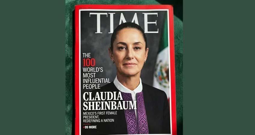 Revista Time elige a Sheinbaum como una de las 100 personas más influyentes