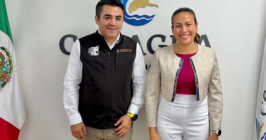 Milena Quiroga y titular de CONAGUA revisan avances y procesos de la presa “El Novillo”