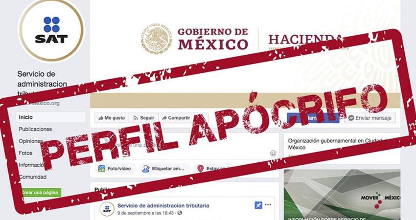 Detecta SAT 18 perfiles que suplantan su identidad para cometer fraudes